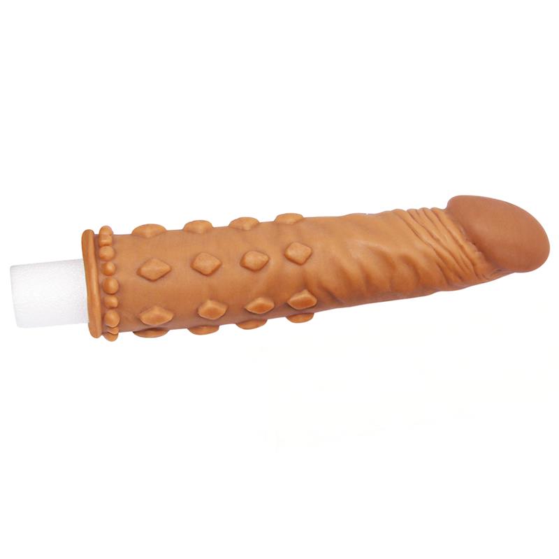 Penis Sleeve Add 2 Pleasure X Tender Brown – Image 5