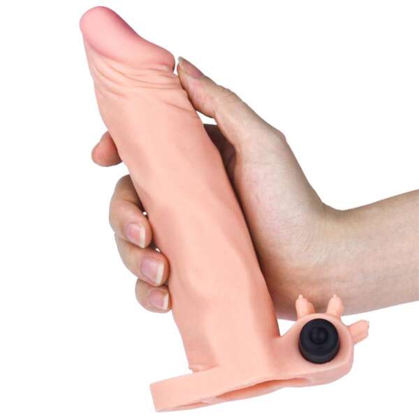 Penis Sleeve with Vibration Add 2 Pleasure X-Tender Flesh – Image 7