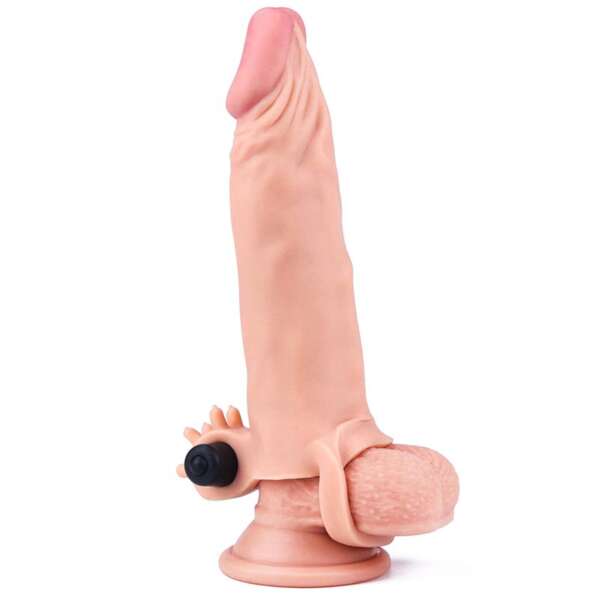 Penis Sleeve with Vibration Add 2 Pleasure X-Tender Flesh – Image 3