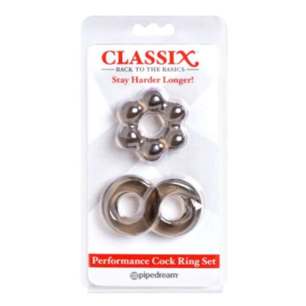 Performance Cock Ring Set Smoke