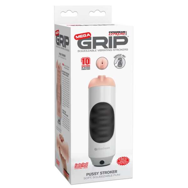 Mega Grip Vibrating Stroke Pussy – Image 4