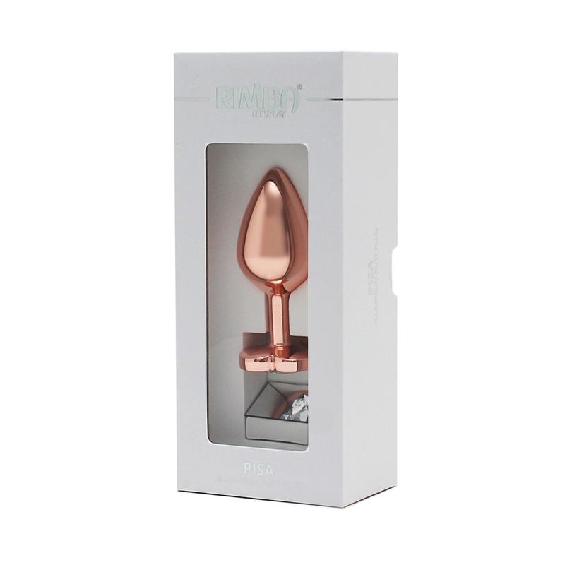 Pisa Heart Shaped Butt Plug Rose Gold – Image 3