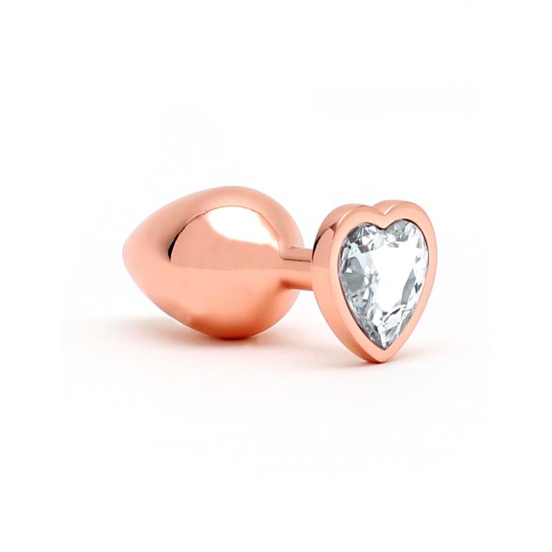 Pisa Heart Shaped Butt Plug Rose Gold – Image 4
