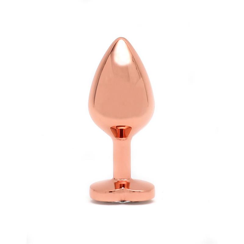 Pisa Heart Shaped Butt Plug Rose Gold – Image 5