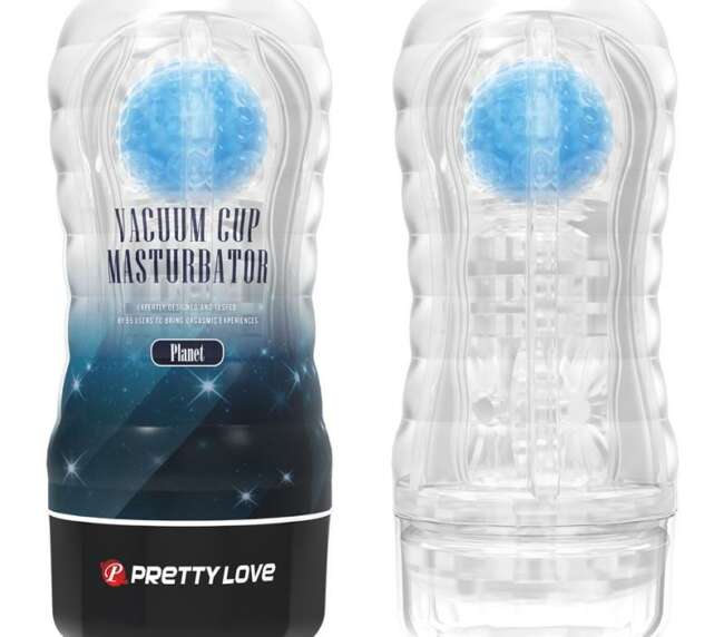 Planet Ball-Rolling Masturbator Cup Blue