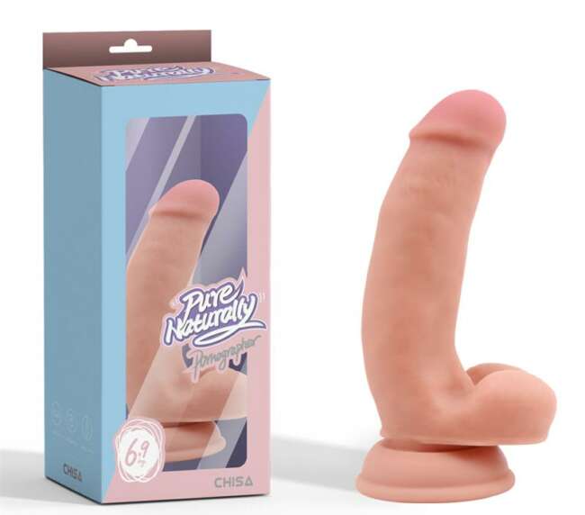 Pornographer Liquid Silicone Dual-Density Realistic Dildo 17.6 cm.