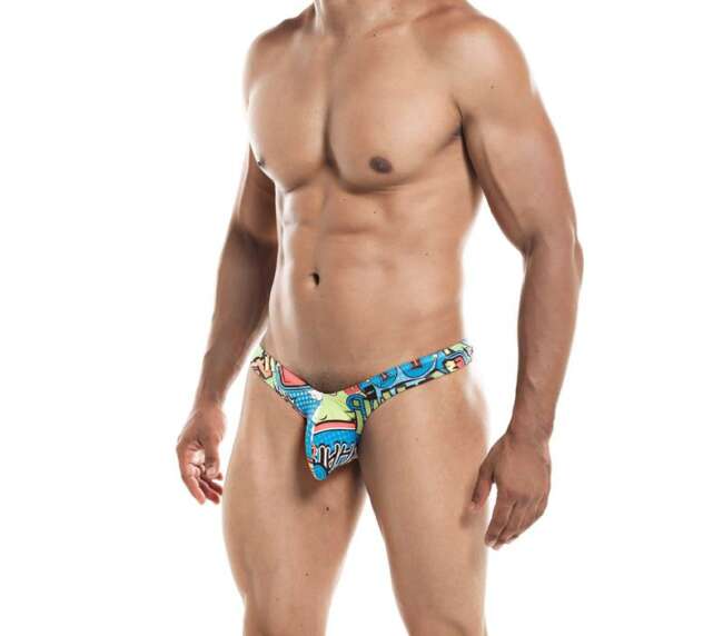 Pouch Enhancing Thong Provocative Cartoon