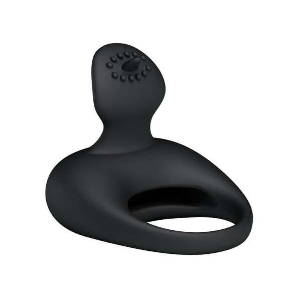 Pretty Love Anillo Vibrador Tonguo Negro – Image 5