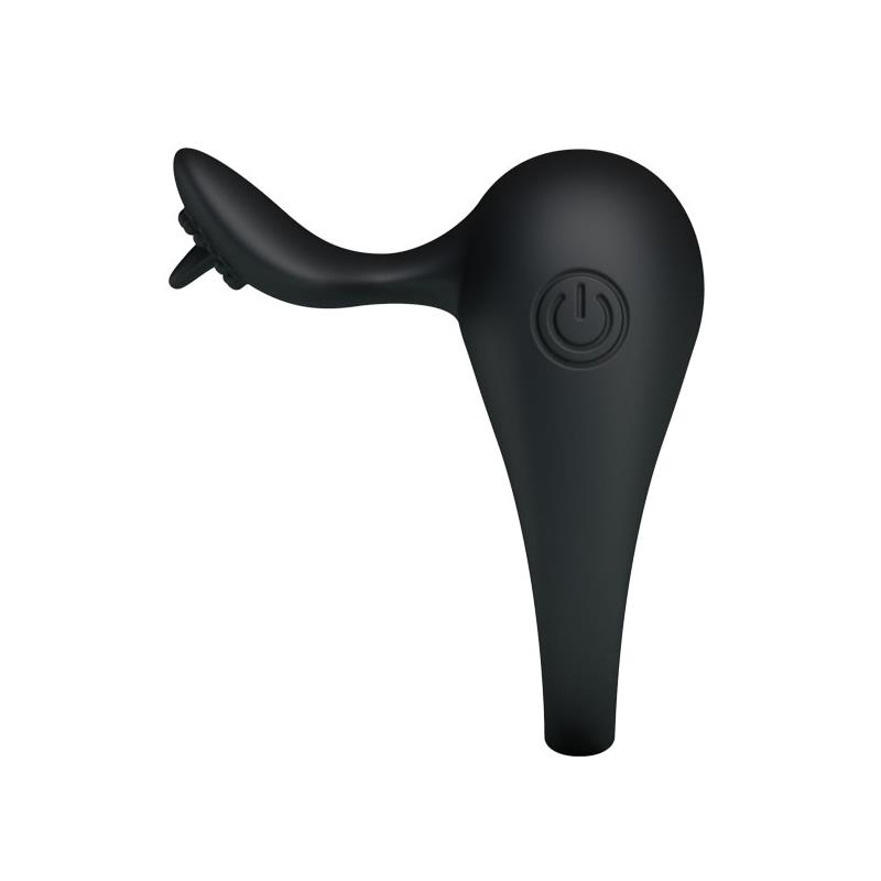 Pretty Love Anillo Vibrador Tonguo Negro – Image 8