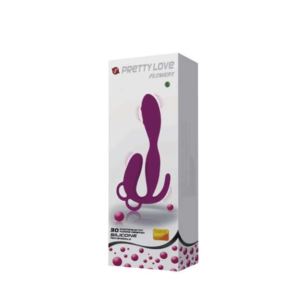 Pretty Love Butt Plug Flowery Purple – Image 8