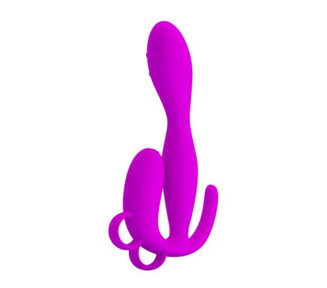 Pretty Love Butt Plug Flowery Purple