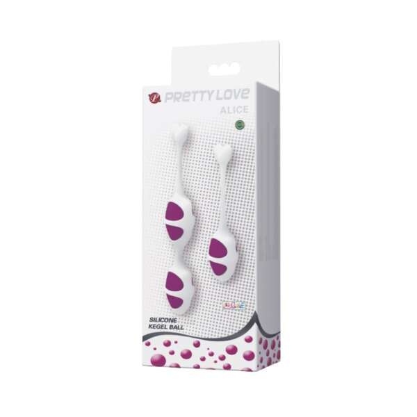Pretty Love Oval Shaped Kegel Balls Purple – Image 4
