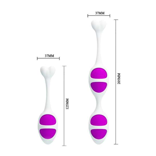 Pretty Love Oval Shaped Kegel Balls Purple – Image 5