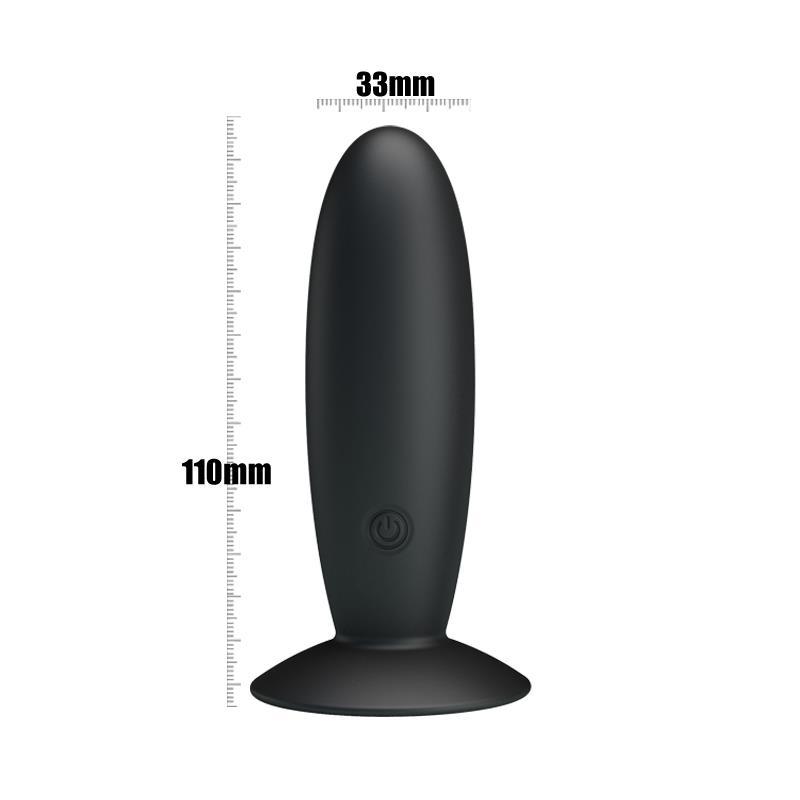 Pretty Love Vibrating Butt Plug Anal Black – Image 5