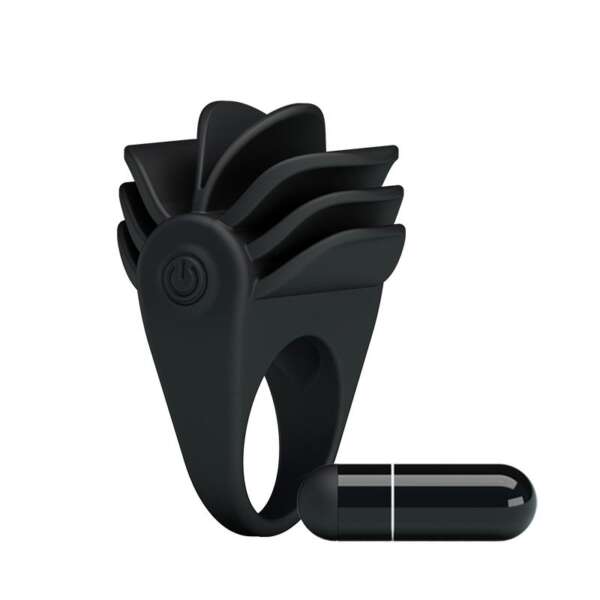 Pretty Love Vibrating Cock Ring Chester Black – Image 4