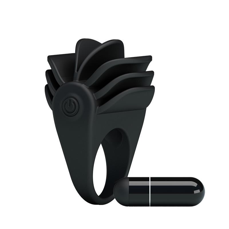 Pretty Love Vibrating Cock Ring Chester Black – Image 4