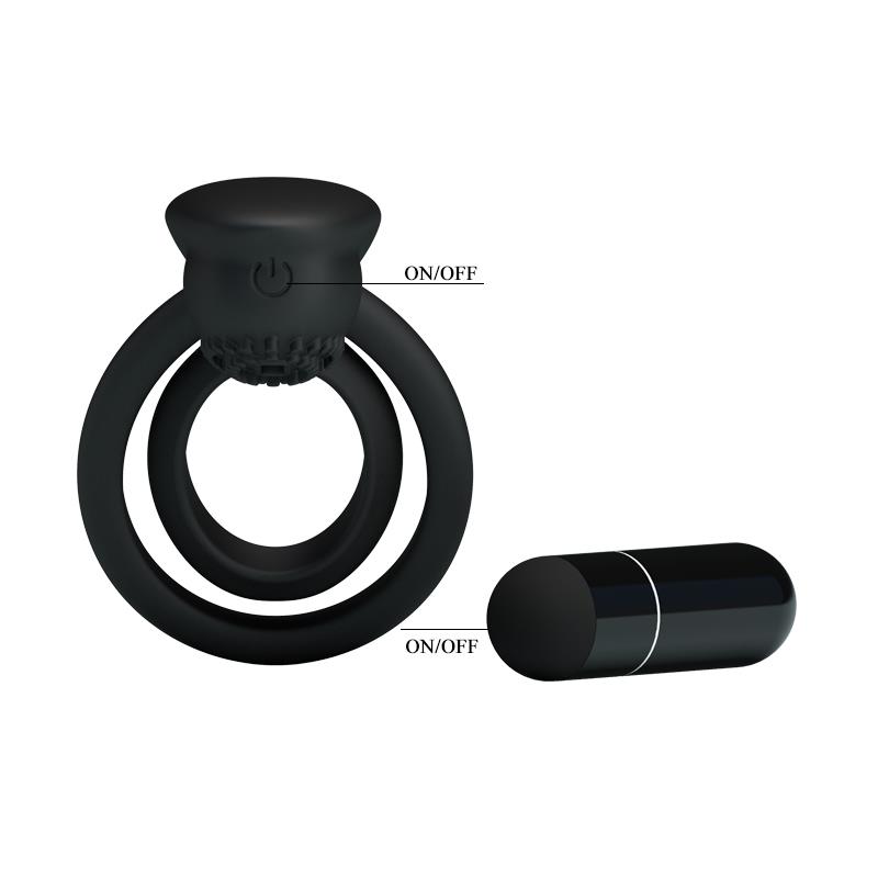 Pretty Love Vibrating Cock Ring Esther Black – Image 4