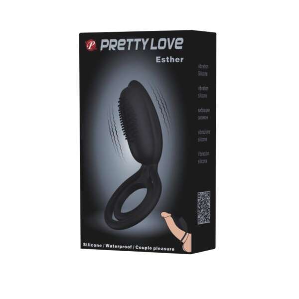 Pretty Love Vibrating Cock Ring Esther Black – Image 7