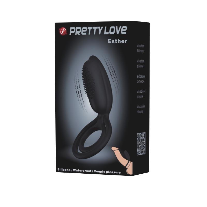 Pretty Love Vibrating Cock Ring Esther Black – Image 7
