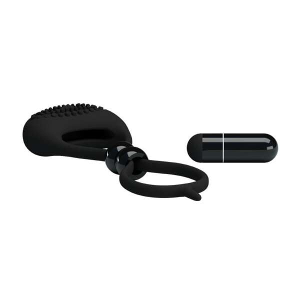 Pretty Love Vibrating Cock Ring Locker Black – Image 4