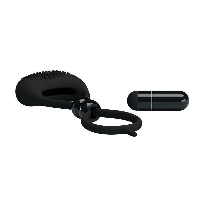 Pretty Love Vibrating Cock Ring Locker Black – Image 4