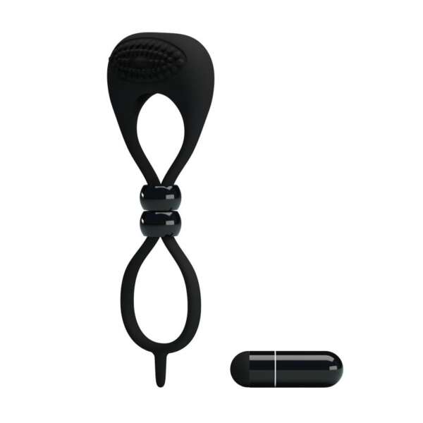 Pretty Love Vibrating Cock Ring Locker Black – Image 7