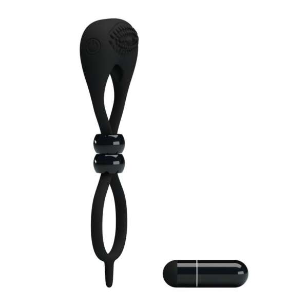 Pretty Love Vibrating Cock Ring Locker Black – Image 8