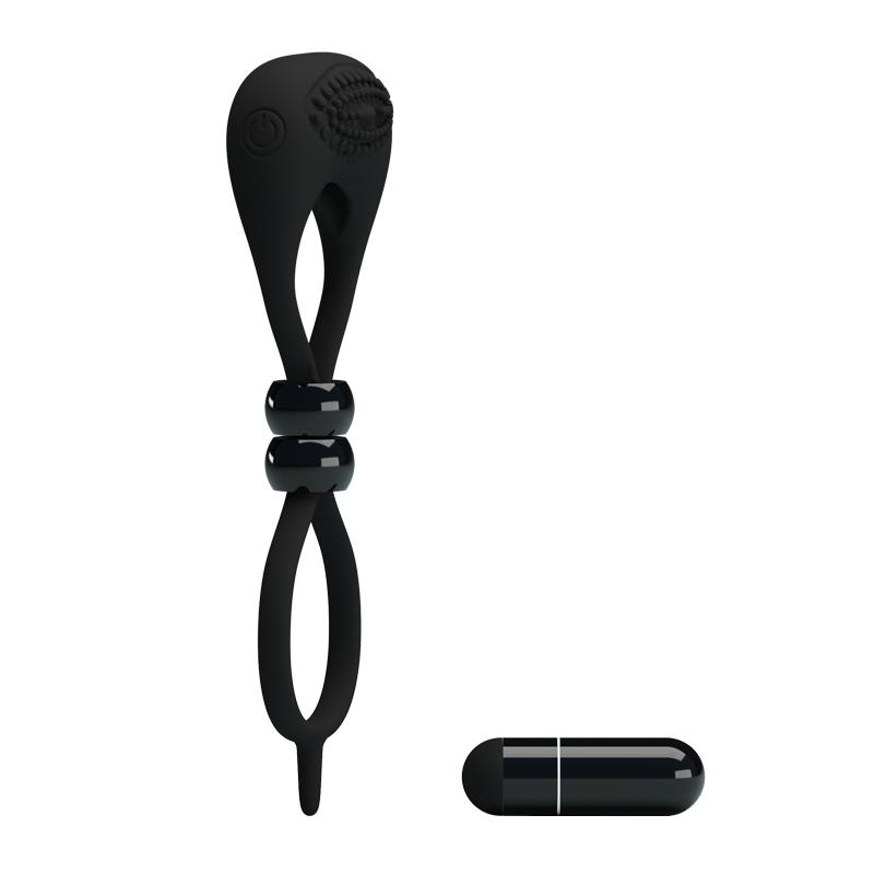 Pretty Love Vibrating Cock Ring Locker Black – Image 8