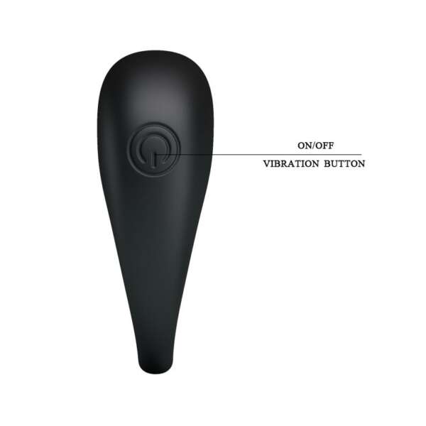 Pretty Love Vibrating Cock Ring Trap Black – Image 5