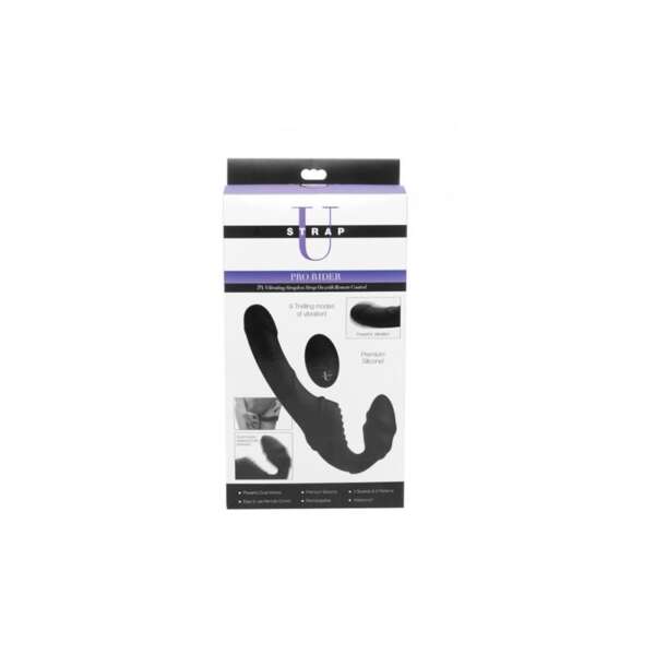 Pro Rider Strapless Strap-on Vibrator Black – Image 3