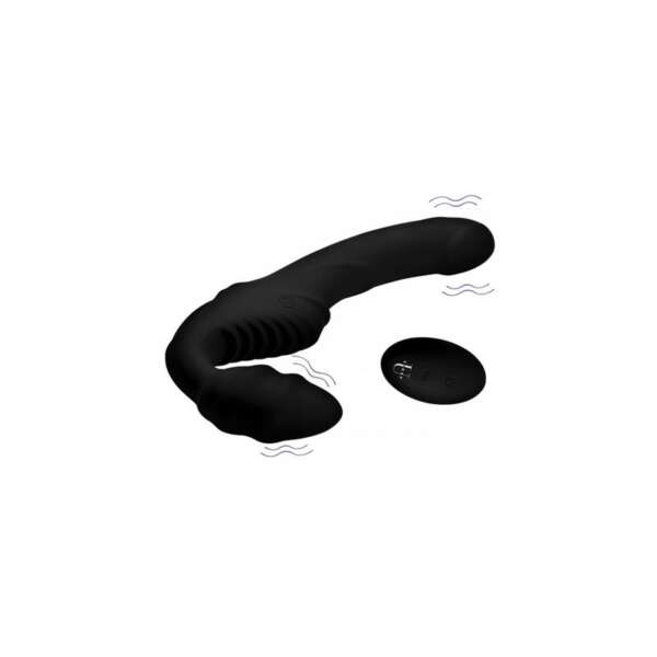 Pro Rider Strapless Strap-on Vibrator Black – Image 4