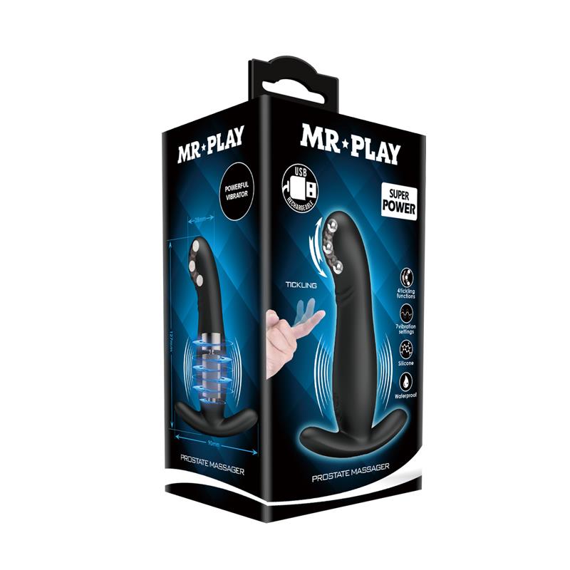 Prostate Massager with Ticling Beads and Vibration – Image 9