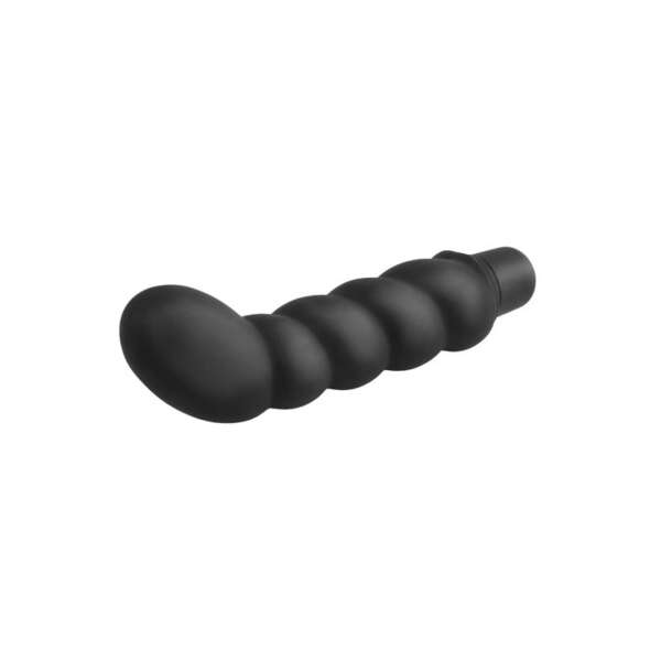 Prostate Stimulator Ribbed P-Spot Vibe Black – Image 4