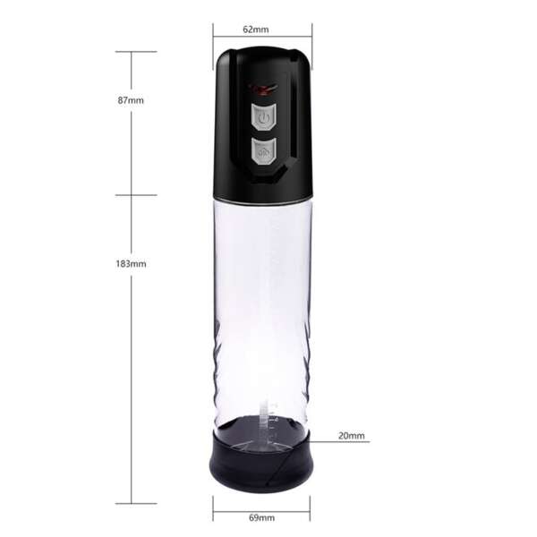 PSX10 Automatic Penis Pump Crystal – Image 3