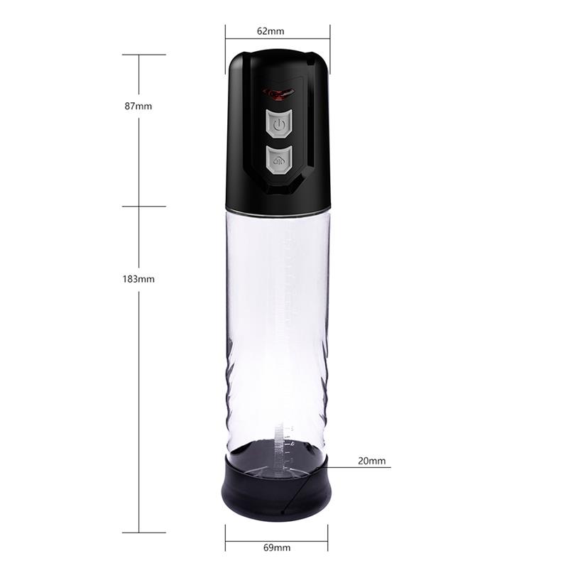 PSX10 Automatic Penis Pump Crystal – Image 3