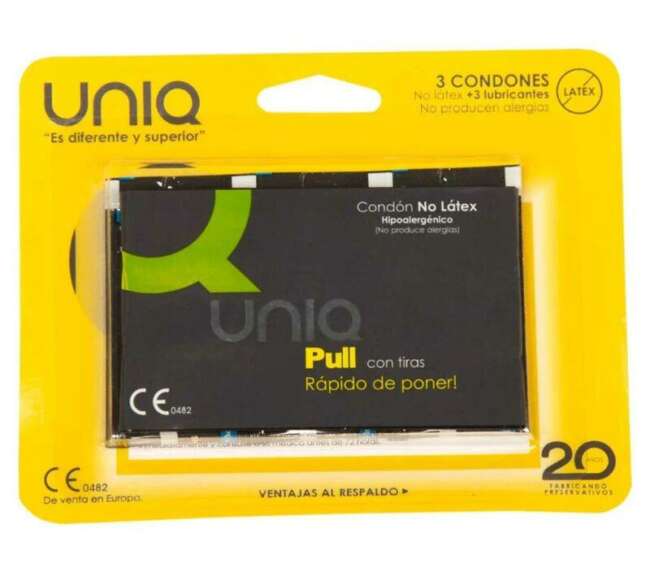Pull Condoms with Straps No Latex 3 pcs