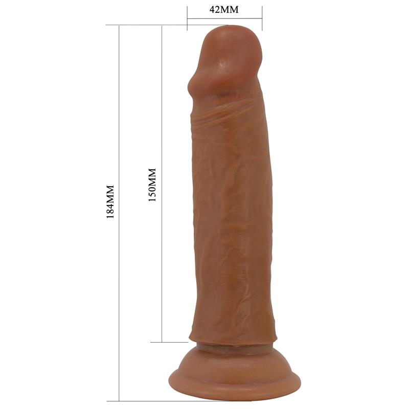 Quentin Dildo with Sliding Skin-Retractil 18.4 cm – Image 5