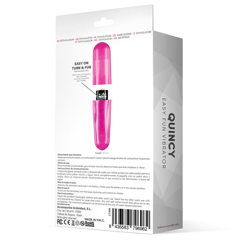 Quincy Easy Fun Vibrating Bullet Purple – Image 4