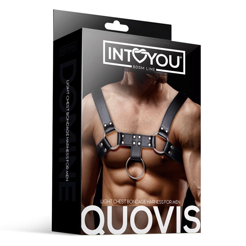 Quovis Male Chest Bondage Harness Vegan Leather – Image 5