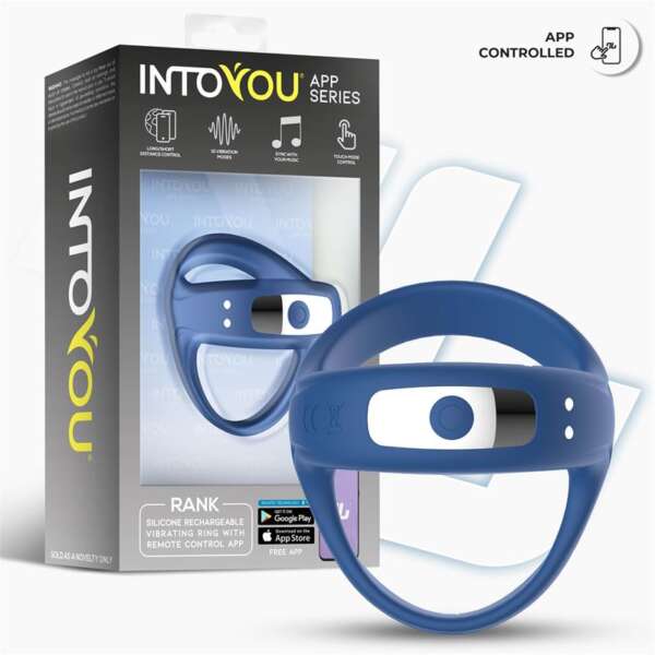 Rank Vibrating Ring with App Blue – Image 3