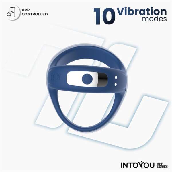 Rank Vibrating Ring with App Blue – Image 7