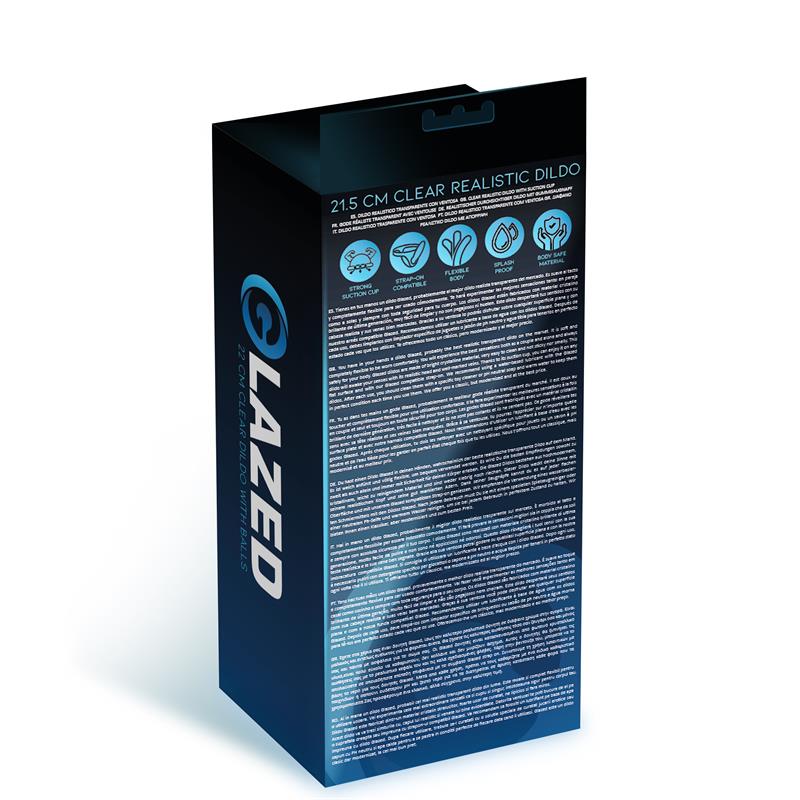 Realistic Dildo Crystal Material 21,5 cm – Image 4