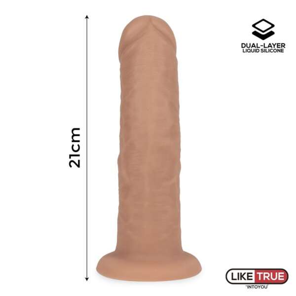 Realistic Dildo Liquid Silicone Dual Layer 8.25 – Image 5