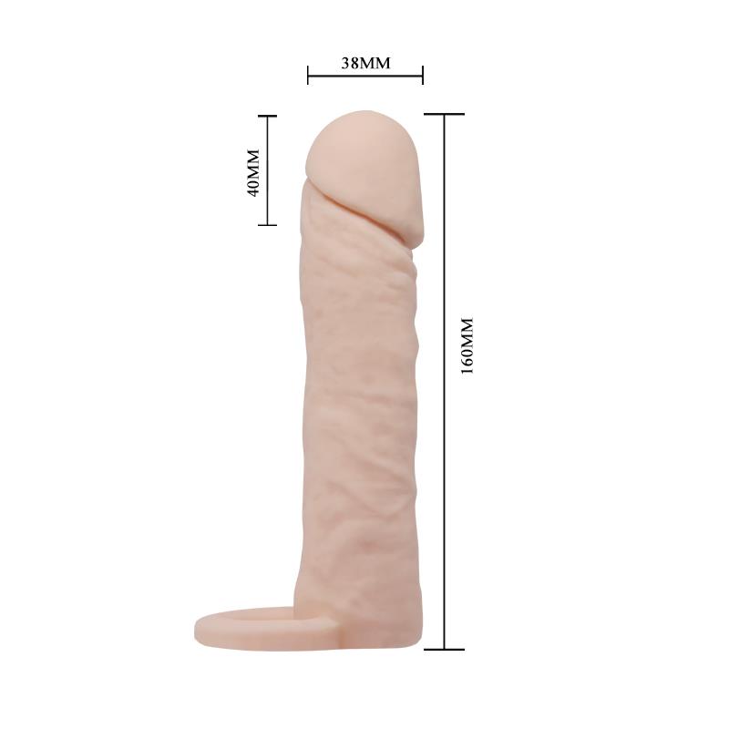 Realistic Penis Sleeve Medium Flesh – Image 5