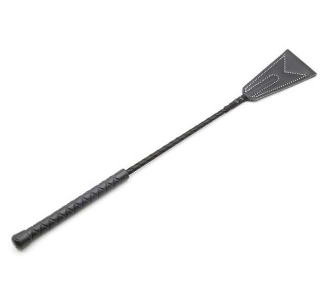 White Lining Riding Crop