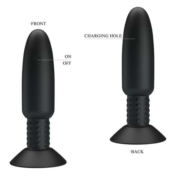 Remote-Controlled Anal Plug with Vibration and Rotation - USB – Image 10