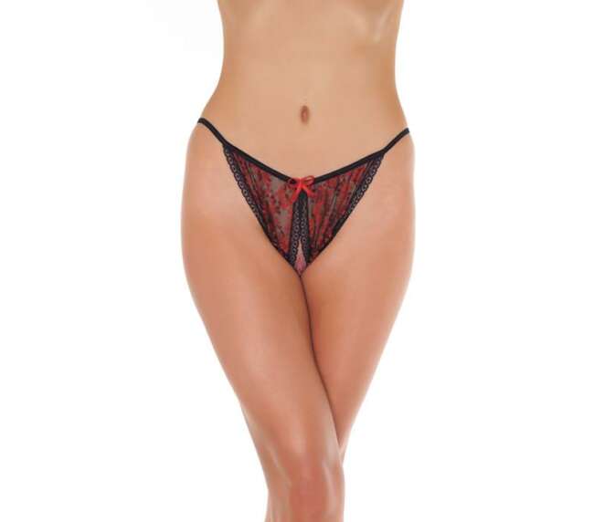 Open Brief Red One Size