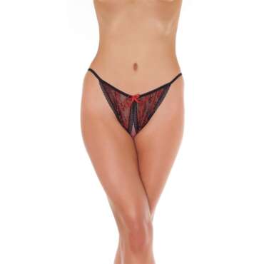 Open Brief Red One Size