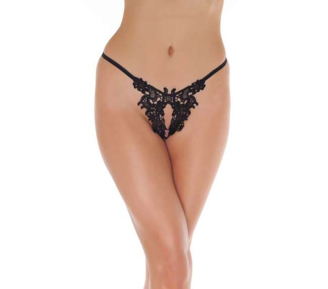 Open G-String Black One Size
