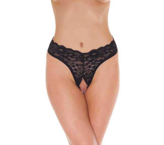Open G-String Black One Size